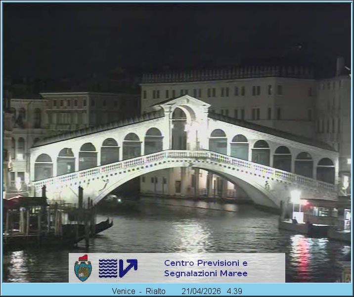 Archiv Foto Webcam Rialtobrücke Venedig