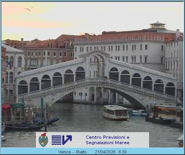 Archiv Foto Webcam Rialtobrücke Venedig