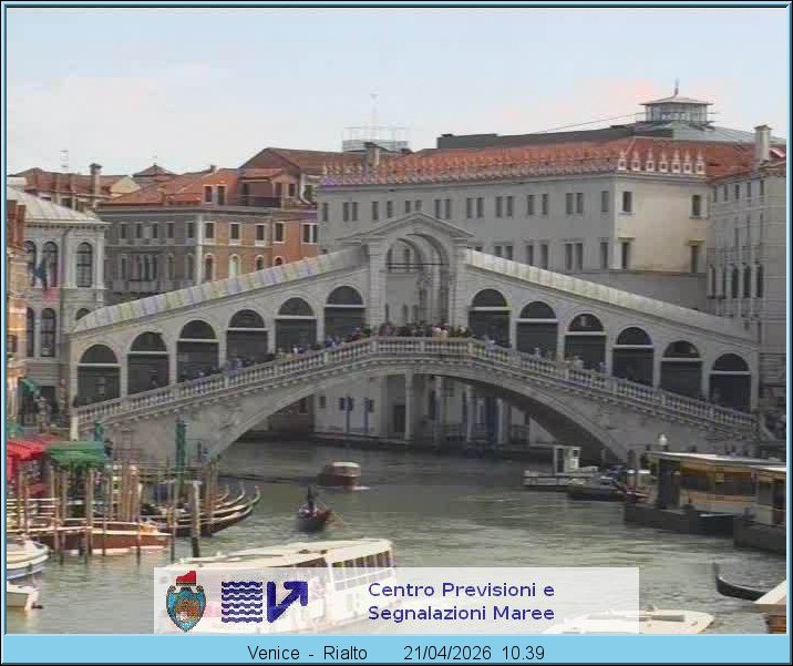 Archiv Foto Webcam Rialtobrücke Venedig