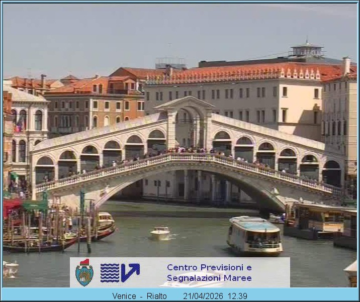 Archiv Foto Webcam Rialtobrücke Venedig