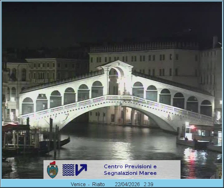Archiv Foto Webcam Rialtobrücke Venedig
