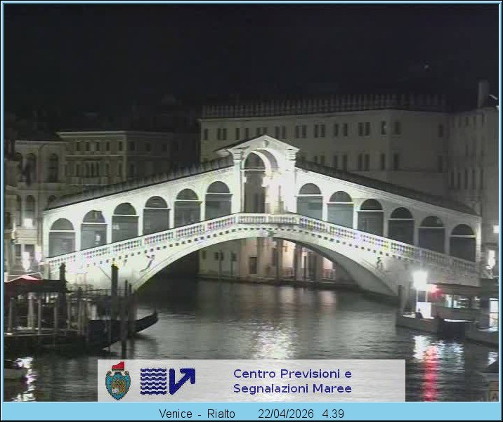 Archived image Webcam Rialto Bridge in Venice