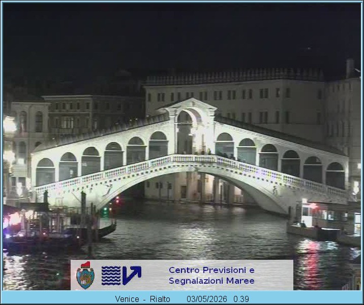 Archived image Webcam Rialto Bridge in Venice