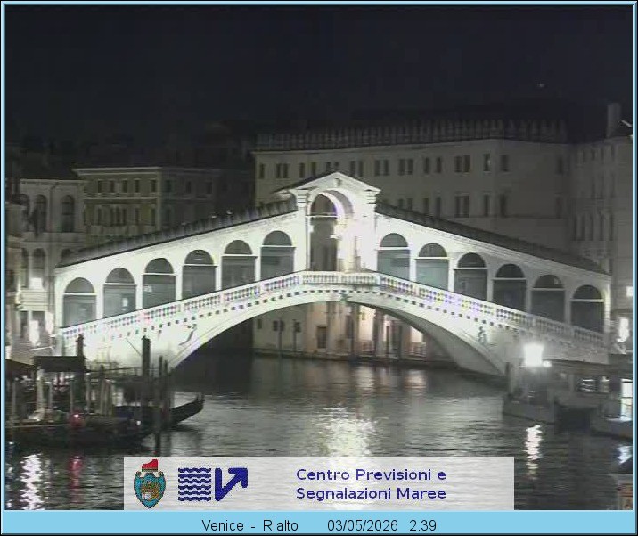 Archived image Webcam Rialto Bridge in Venice
