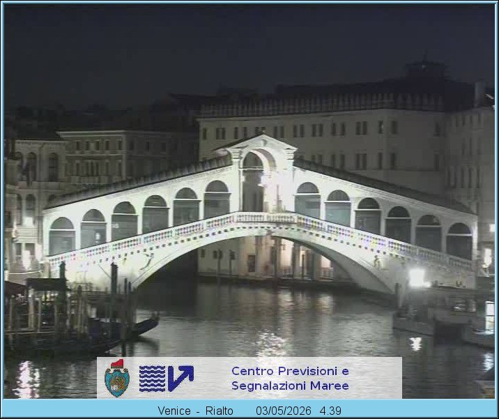 Archived image Webcam Rialto Bridge in Venice