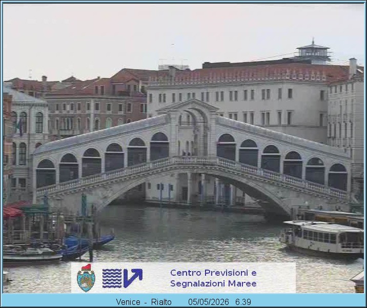 Archiv Foto Webcam Rialtobrücke Venedig