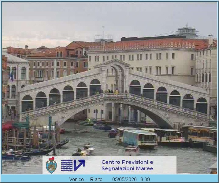 Archiv Foto Webcam Rialtobrücke Venedig