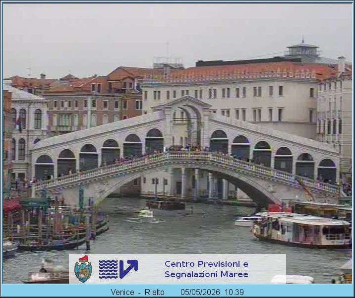 Archiv Foto Webcam Rialtobrücke Venedig