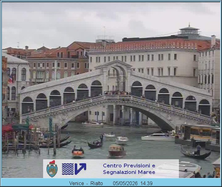 Archiv Foto Webcam Rialtobrücke Venedig