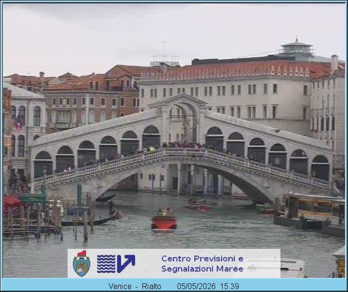 Archiv Foto Webcam Rialtobrücke Venedig
