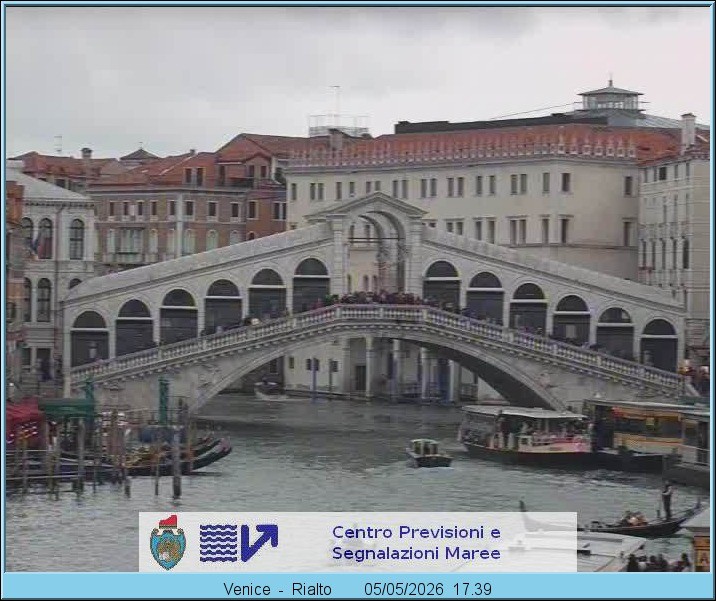 Archiv Foto Webcam Rialtobrücke Venedig