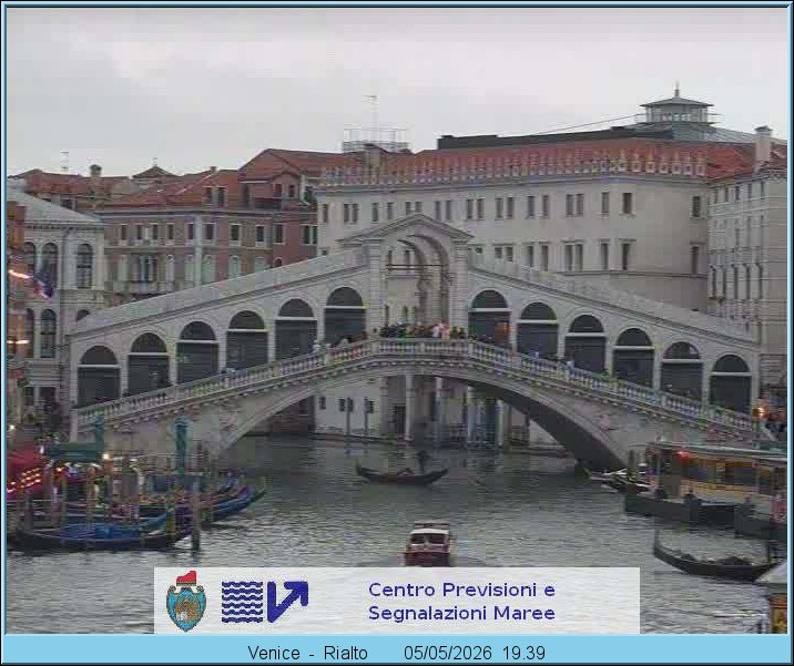 Archiv Foto Webcam Rialtobrücke Venedig
