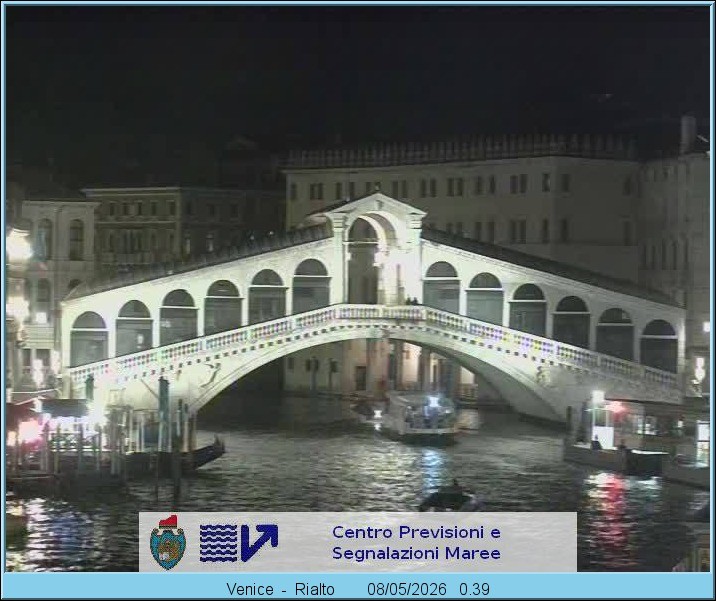 Archiv Foto Webcam Rialtobrücke Venedig