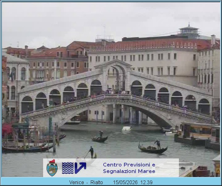 Archiv Foto Webcam Rialtobrücke Venedig