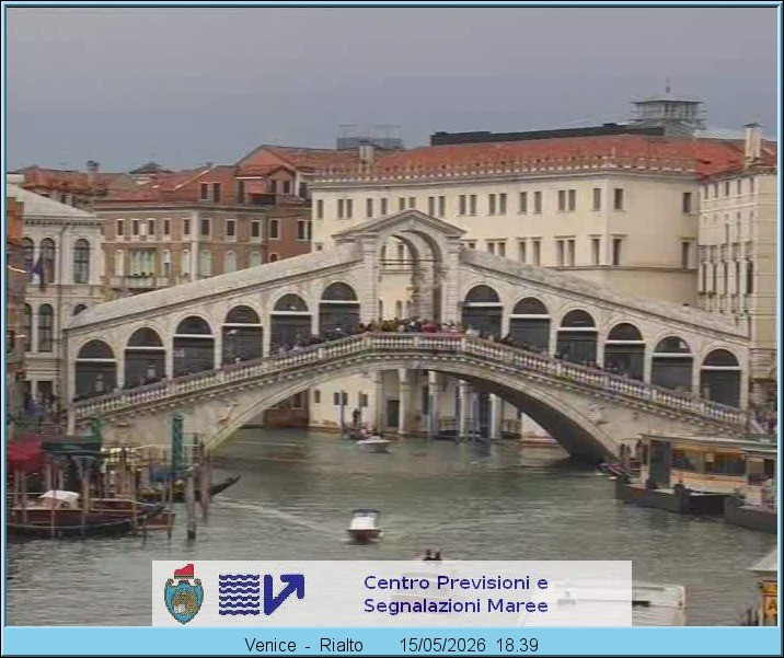 Archiv Foto Webcam Rialtobrücke Venedig