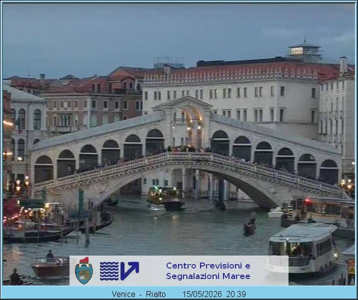 Archiv Foto Webcam Rialtobrücke Venedig