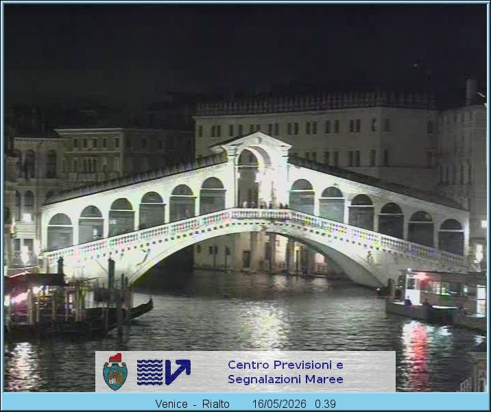 Archiv Foto Webcam Rialtobrücke Venedig