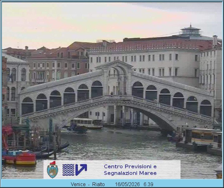 Archiv Foto Webcam Rialtobrücke Venedig