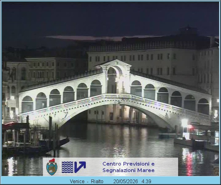 Archiv Foto Webcam Rialtobrücke Venedig