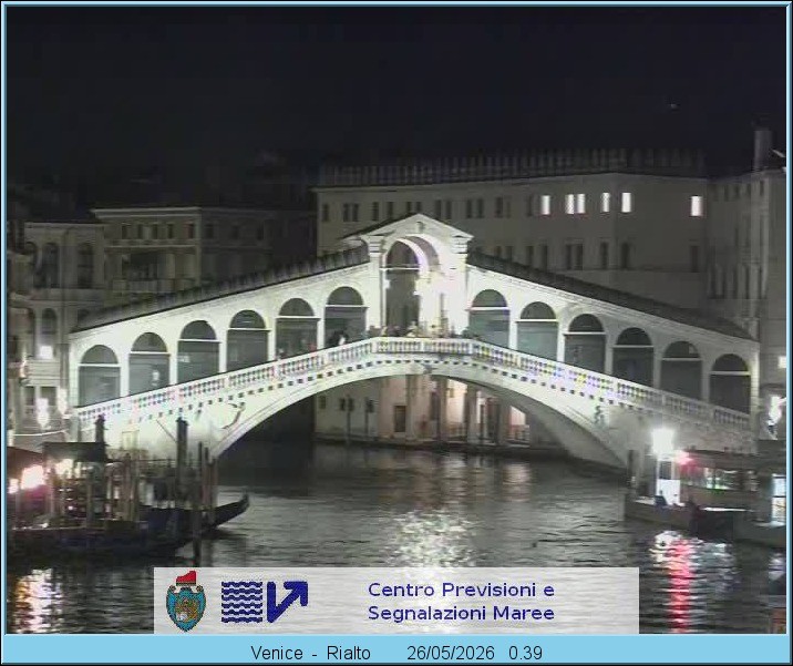 Archived image Webcam Rialto Bridge in Venice