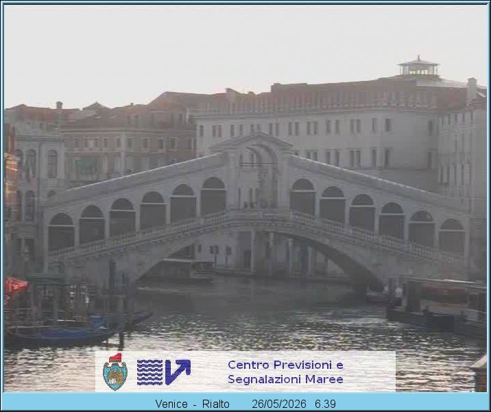 Archived image Webcam Rialto Bridge in Venice