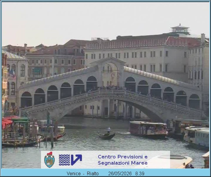 Archived image Webcam Rialto Bridge in Venice