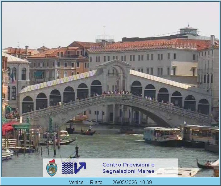 Archived image Webcam Rialto Bridge in Venice