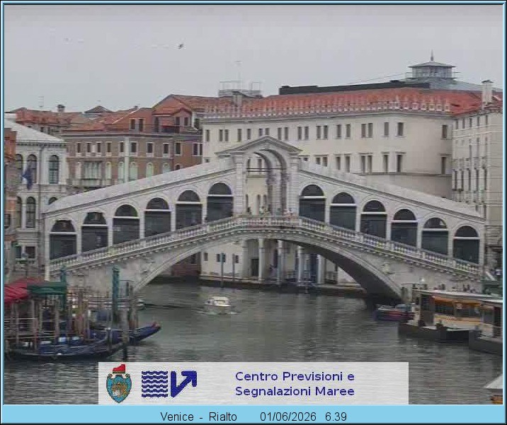 Archiv Foto Webcam Rialtobrücke Venedig