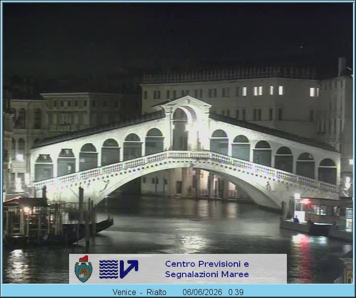 Archiv Foto Webcam Rialtobrücke Venedig