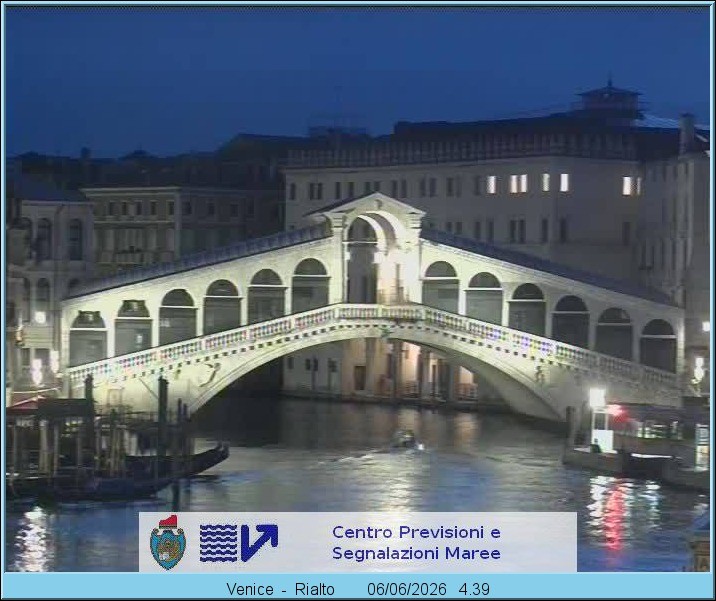 Archiv Foto Webcam Rialtobrücke Venedig