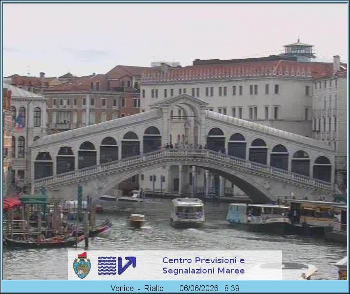 Archiv Foto Webcam Rialtobrücke Venedig