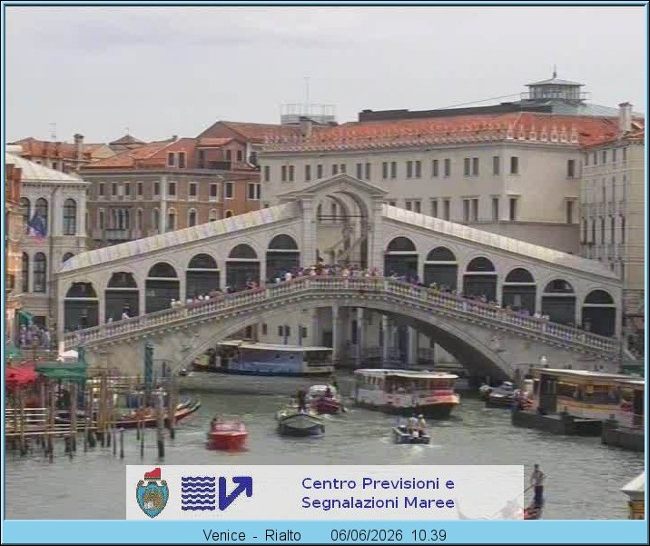 Archiv Foto Webcam Rialtobrücke Venedig