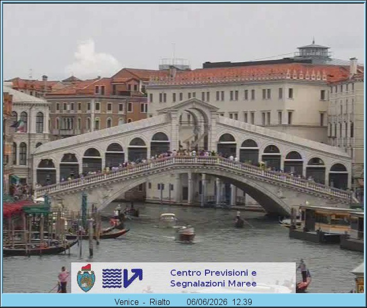 Archiv Foto Webcam Rialtobrücke Venedig