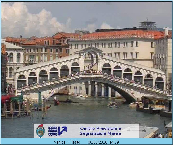 Archiv Foto Webcam Rialtobrücke Venedig