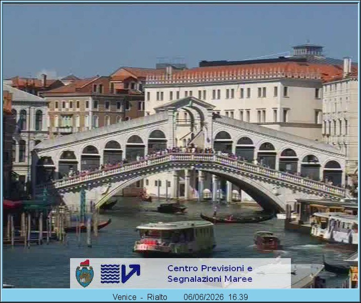Archiv Foto Webcam Rialtobrücke Venedig