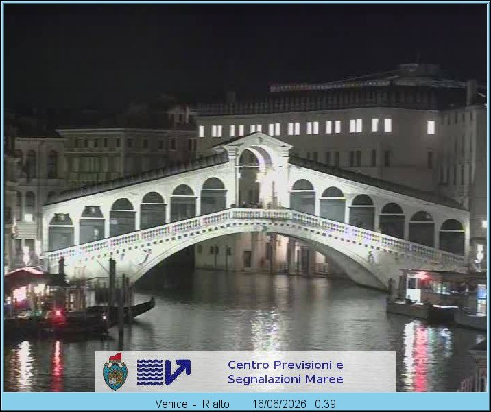 Archiv Foto Webcam Rialtobrücke Venedig