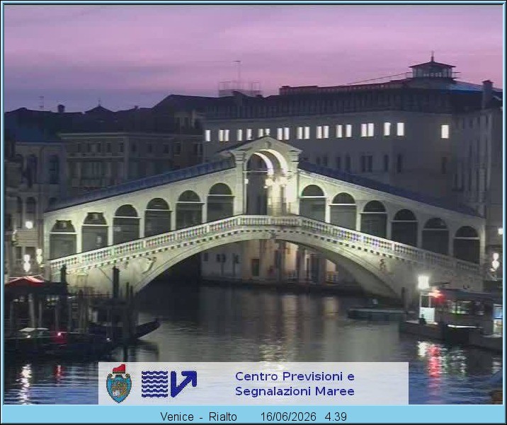 Archiv Foto Webcam Rialtobrücke Venedig