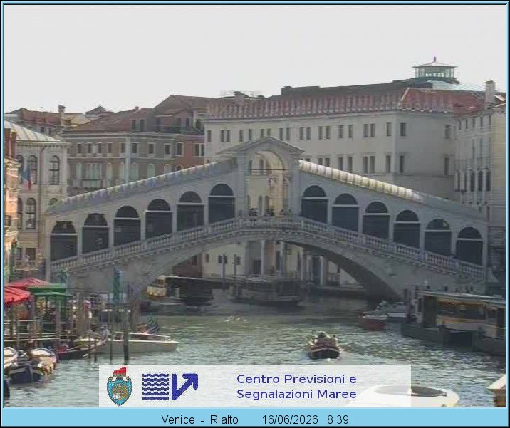 Archiv Foto Webcam Rialtobrücke Venedig