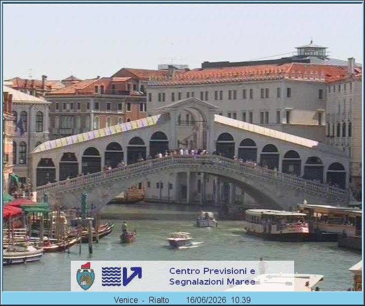 Archiv Foto Webcam Rialtobrücke Venedig