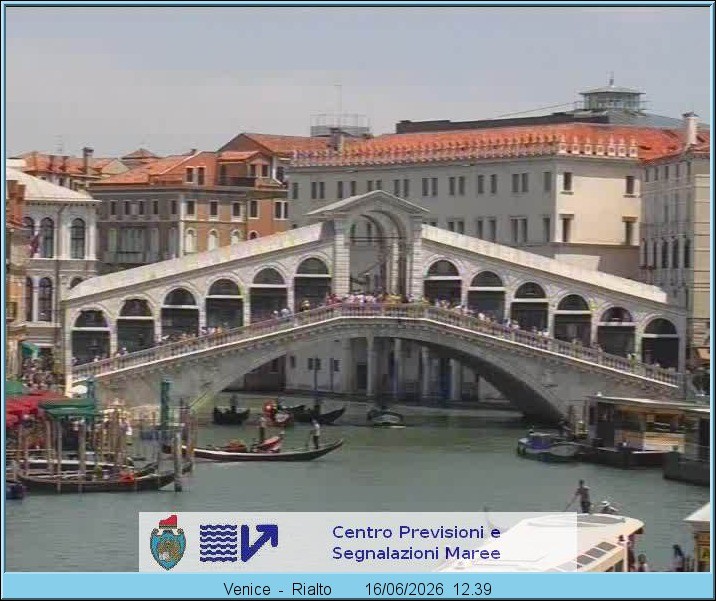 Archiv Foto Webcam Rialtobrücke Venedig
