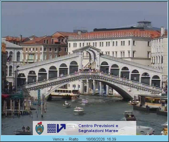 Archiv Foto Webcam Rialtobrücke Venedig