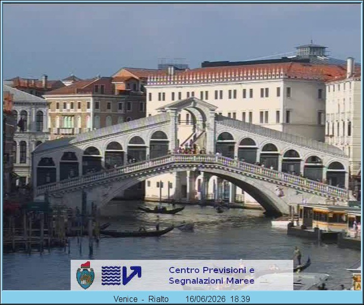 Archiv Foto Webcam Rialtobrücke Venedig