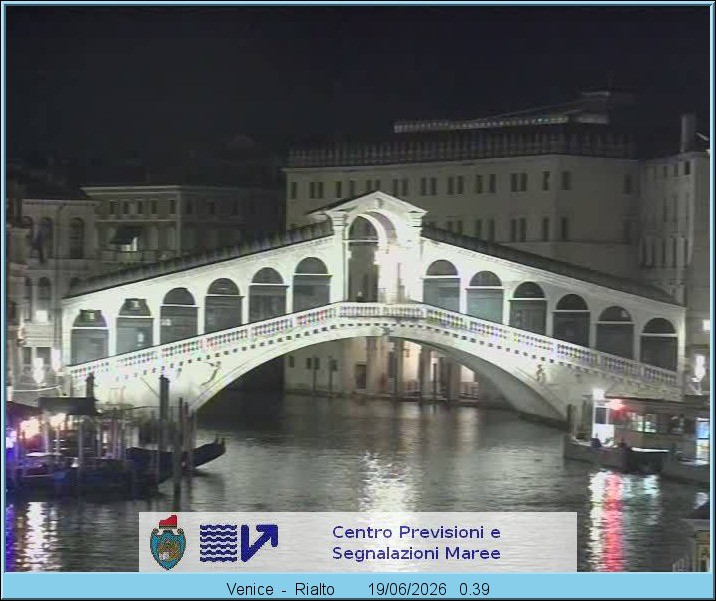 Archiv Foto Webcam Rialtobrücke Venedig
