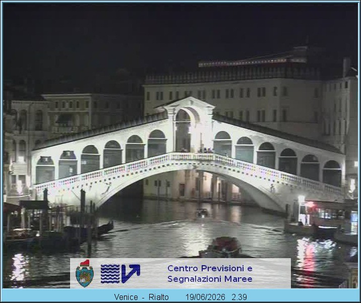 Archiv Foto Webcam Rialtobrücke Venedig