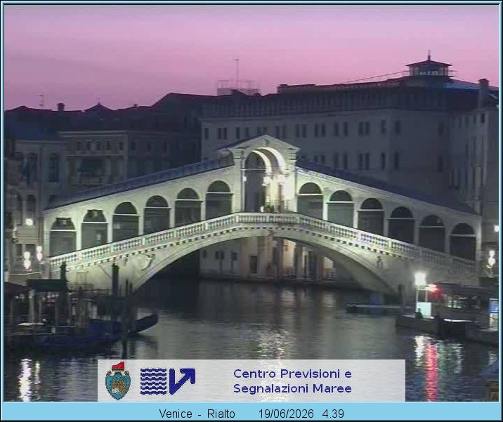 Archiv Foto Webcam Rialtobrücke Venedig