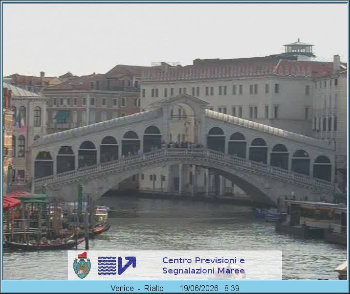 Archiv Foto Webcam Rialtobrücke Venedig