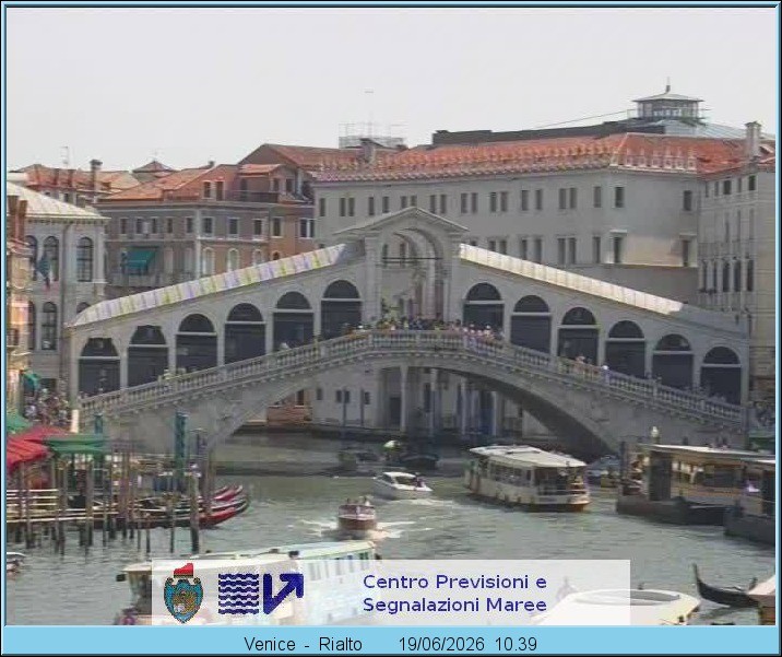 Archiv Foto Webcam Rialtobrücke Venedig