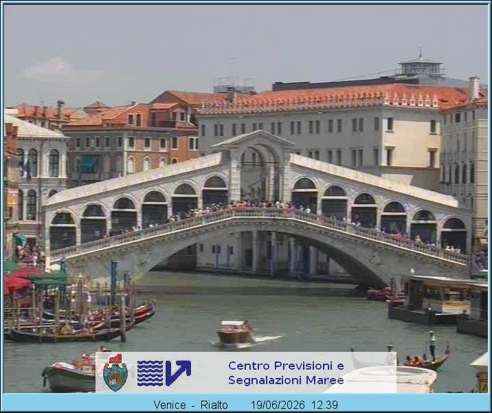 Archiv Foto Webcam Rialtobrücke Venedig