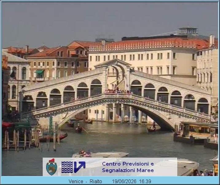 Archiv Foto Webcam Rialtobrücke Venedig
