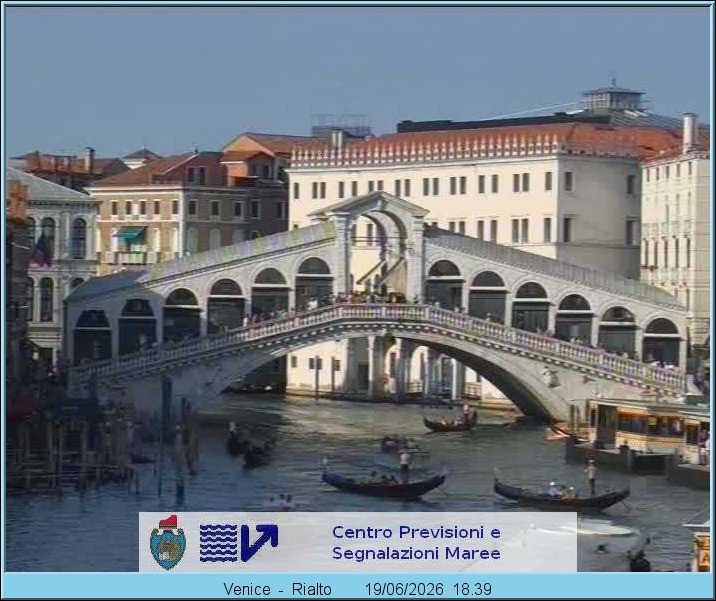 Archiv Foto Webcam Rialtobrücke Venedig